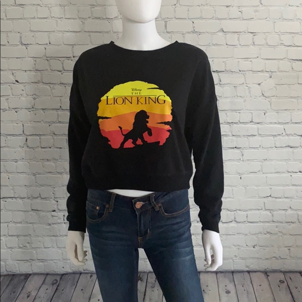 Walt Disney Black Graphic Sweatshirt The Lion King